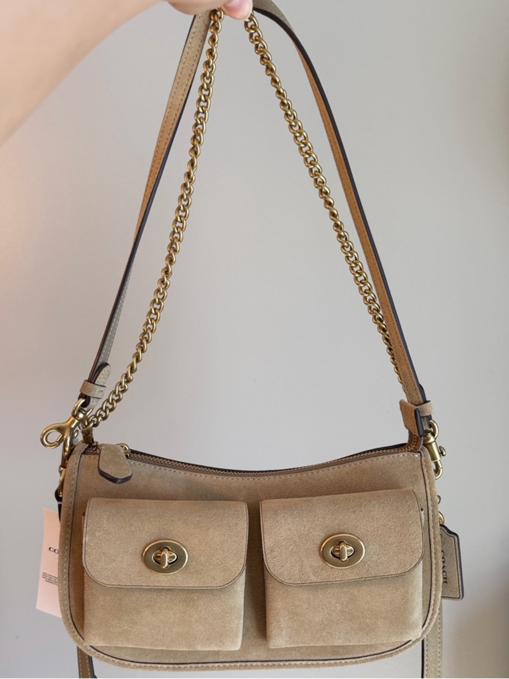 Coach Twin Turnlock Waverly Shoulder Bag